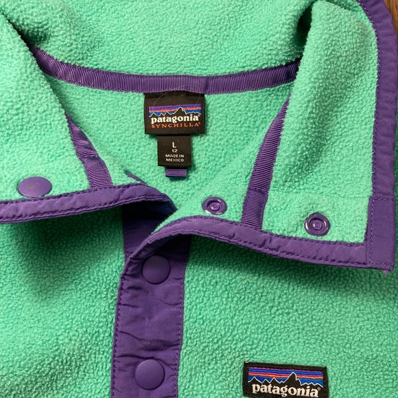 Patagonia fleece girl large(12) - Picture 4 of 4